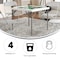 Flash Furniture Square Folding Table, Plastic Top, White DAD-MJZ-88-GG - alternate 7